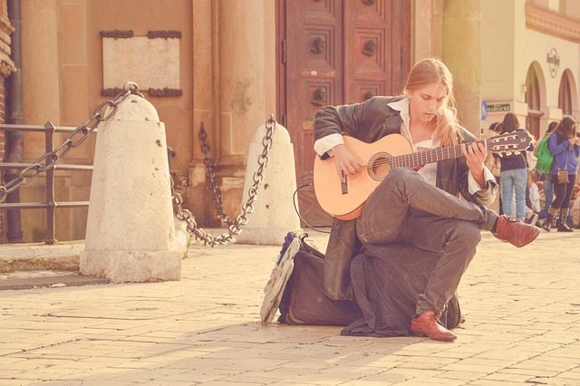 Man playing piano